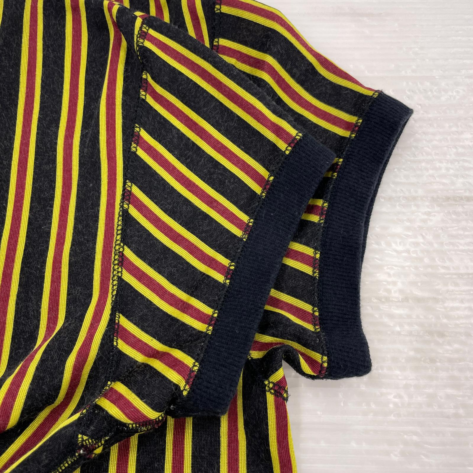 半袖Tシャツ JEAN PAUL GAULTIER HOMME ストライプ カットソー 黄