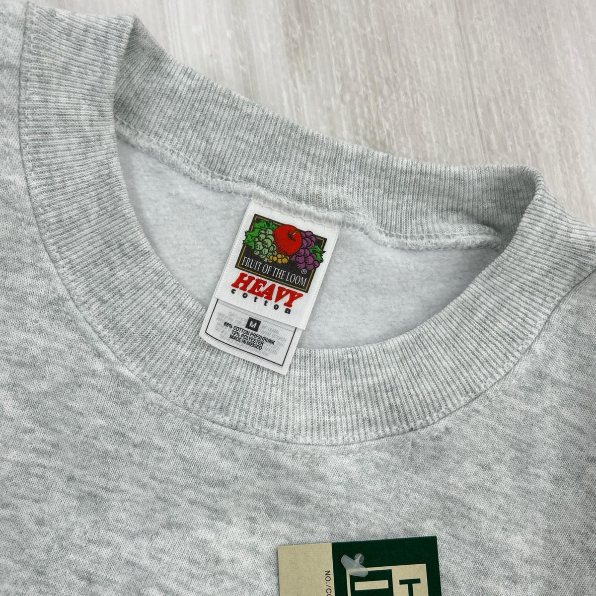 スウェット 90s メキシコ製 フルーツ HEAVY 灰 (M) M グレー