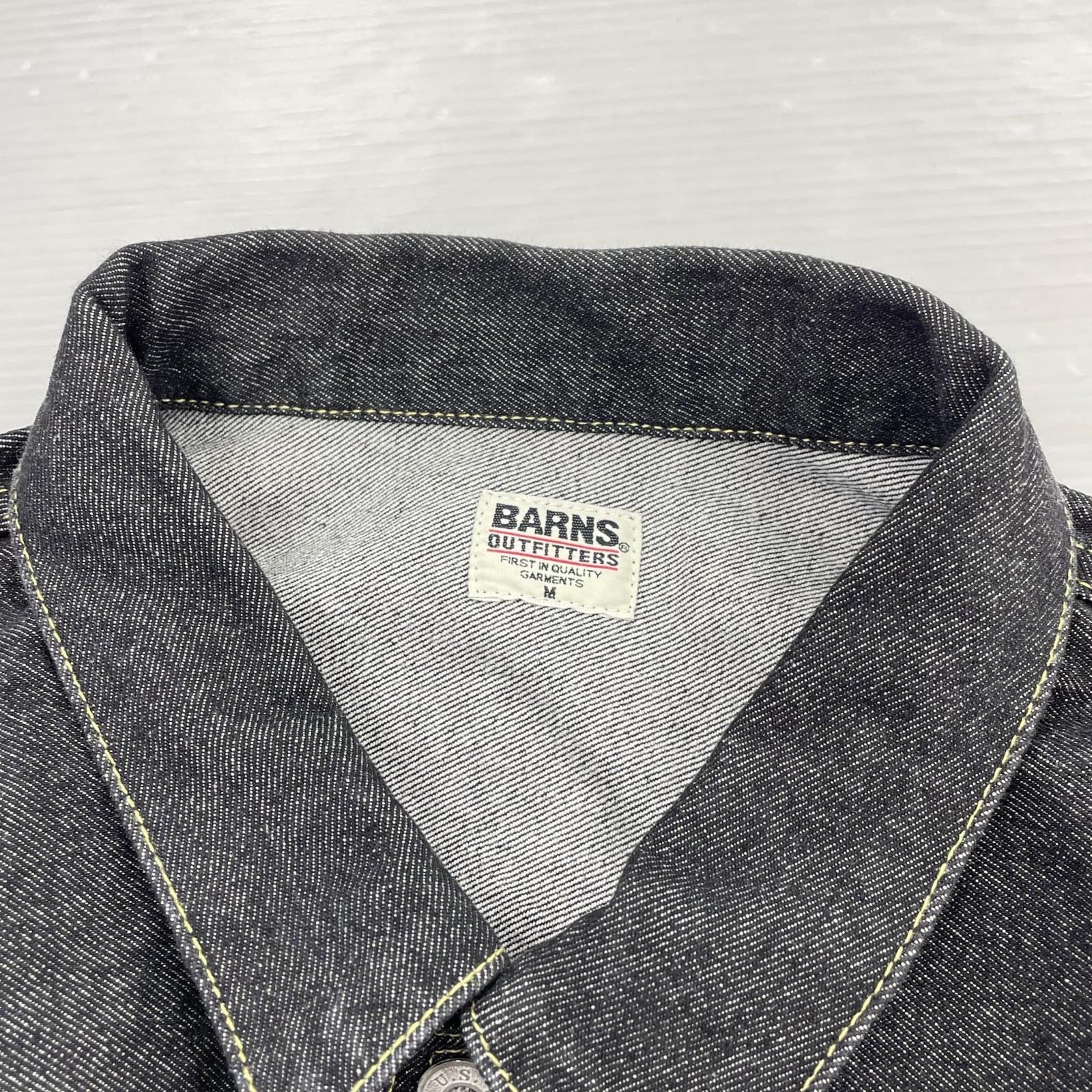 ジャケット BARNS OUTFITTERS 40'S T-BACK JACKET M 黒 M ブラック