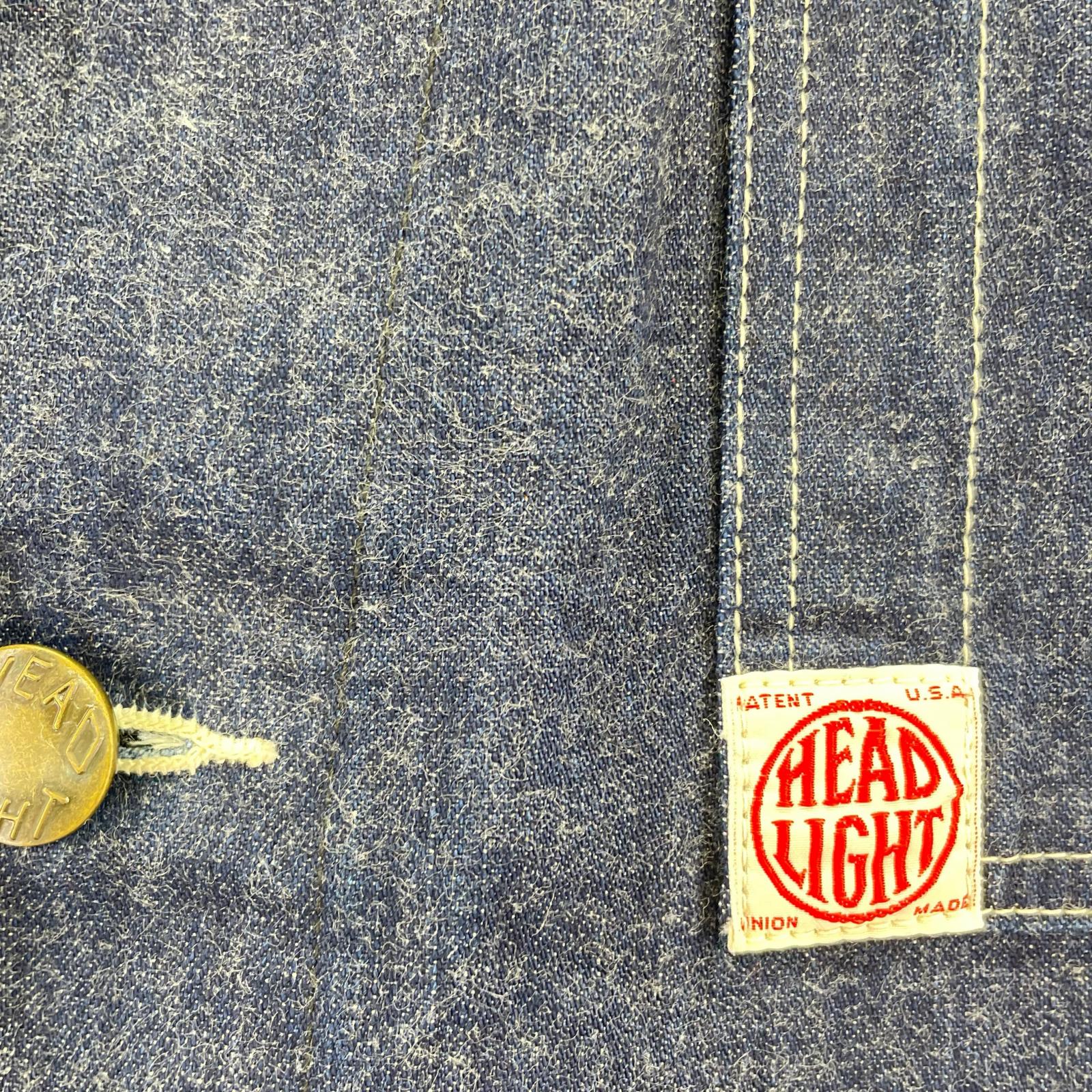 デニムジャケット HEAD LIGHT デニムカバーオール 38 インディゴ