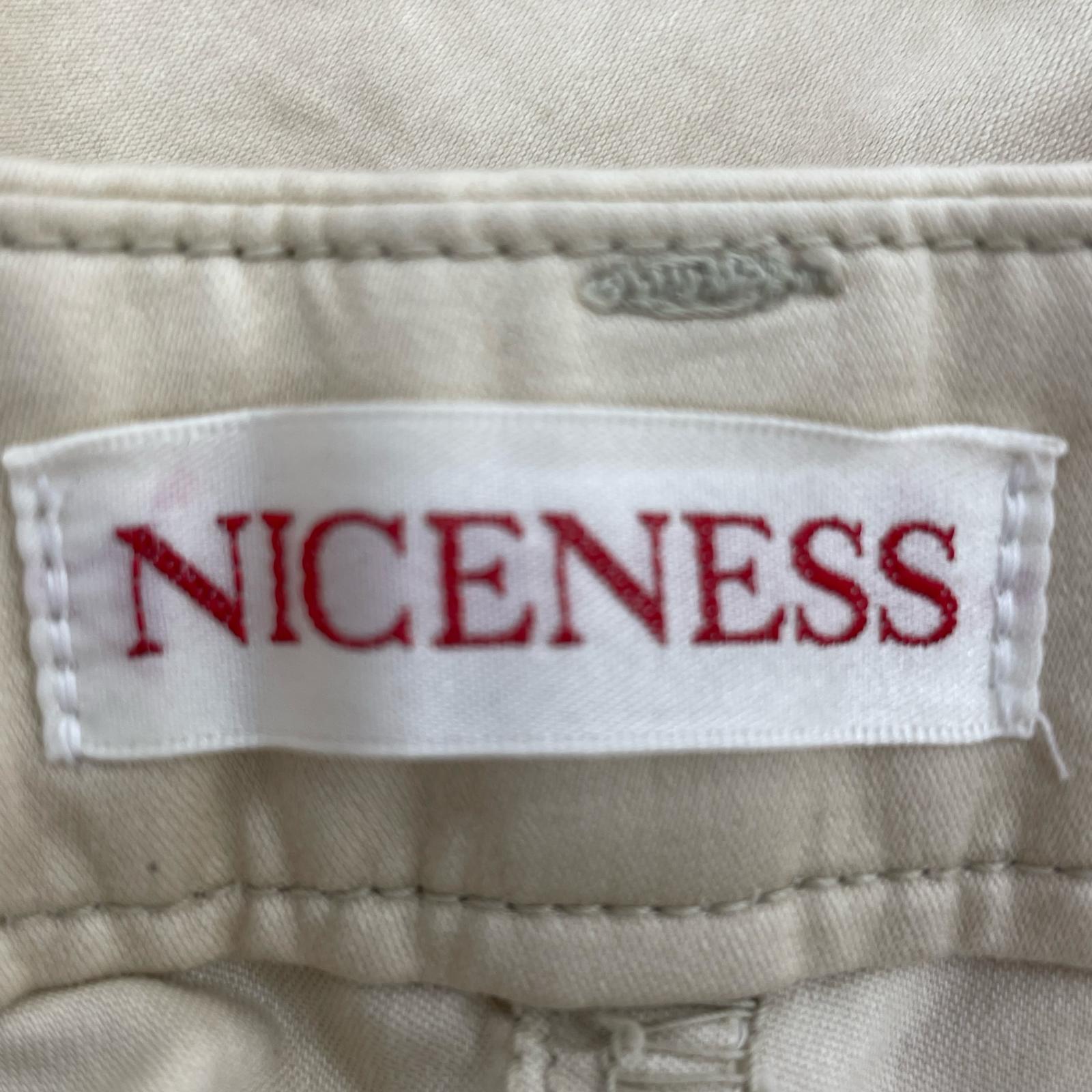 パンツ NICENESS 25S SGINN クロップドワイドパンツ L ベージュ L ベージュ