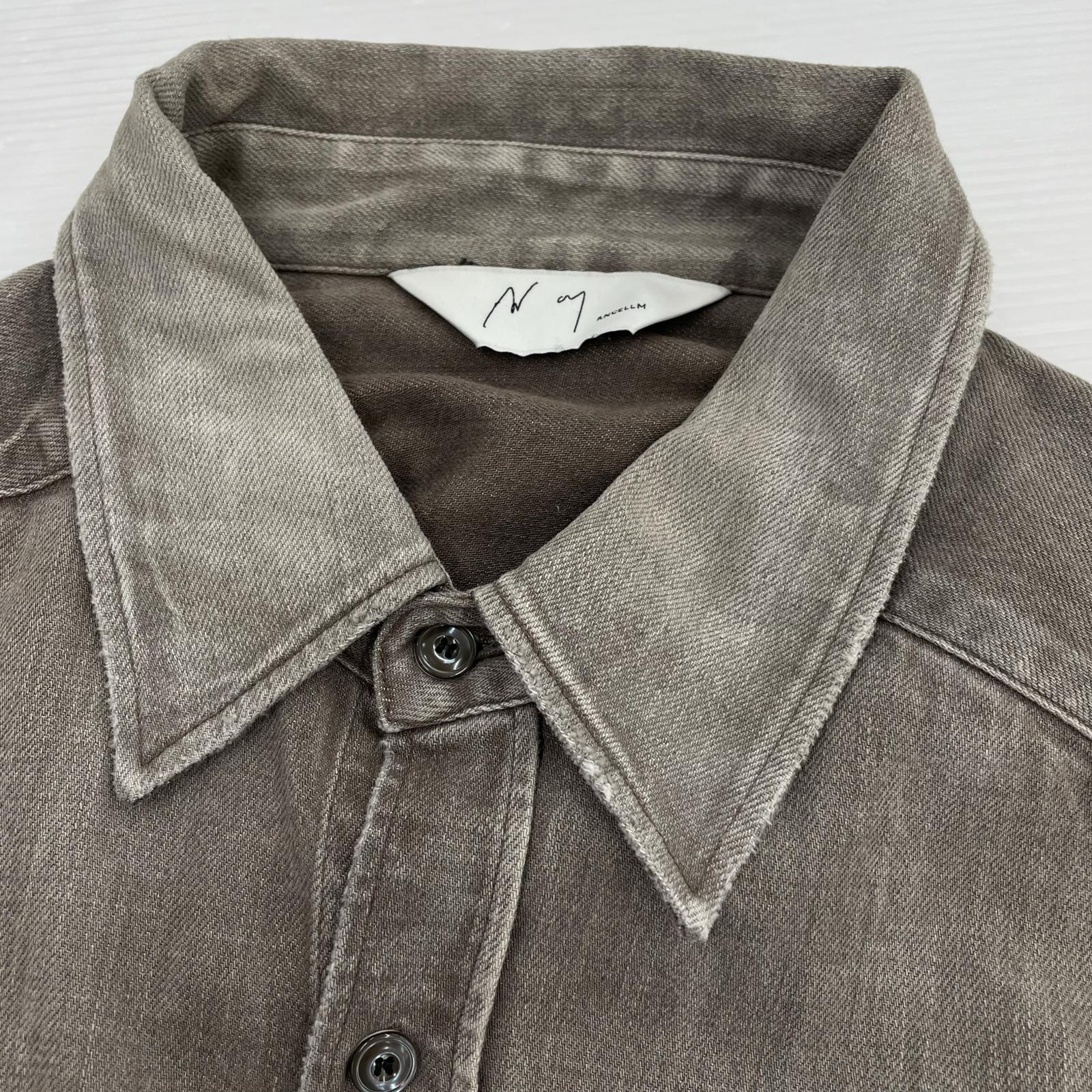 長袖シャツ DRESS DENIM SHIRT 2 ブラウン