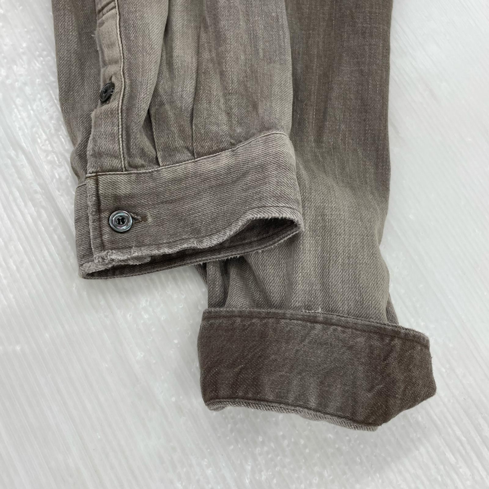 長袖シャツ DRESS DENIM SHIRT 2 ブラウン