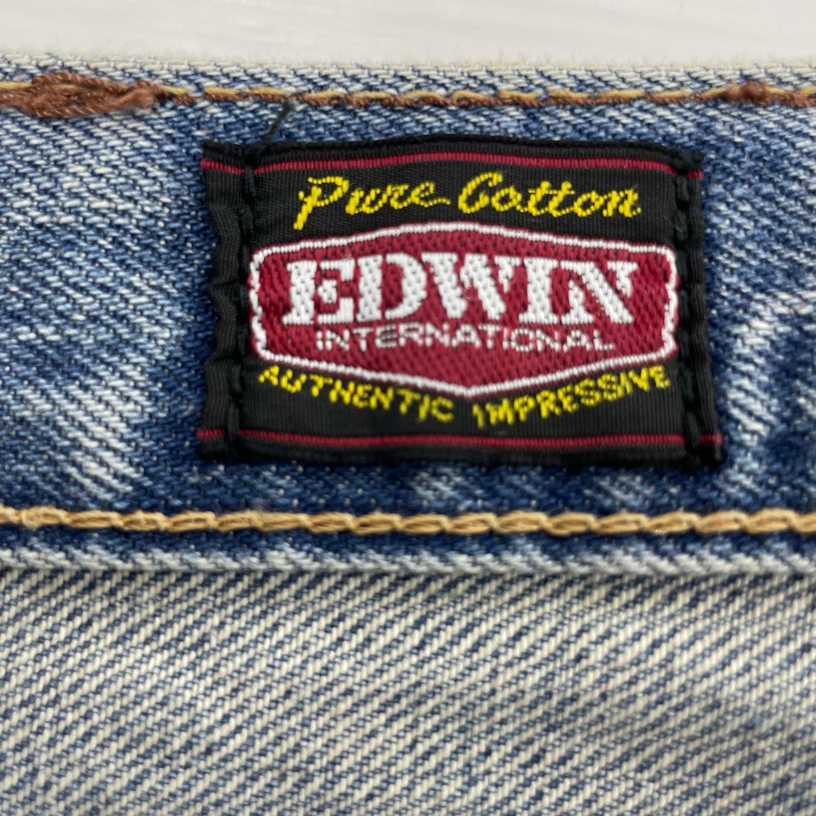 デニムパンツ ×EDWIN L ブルー