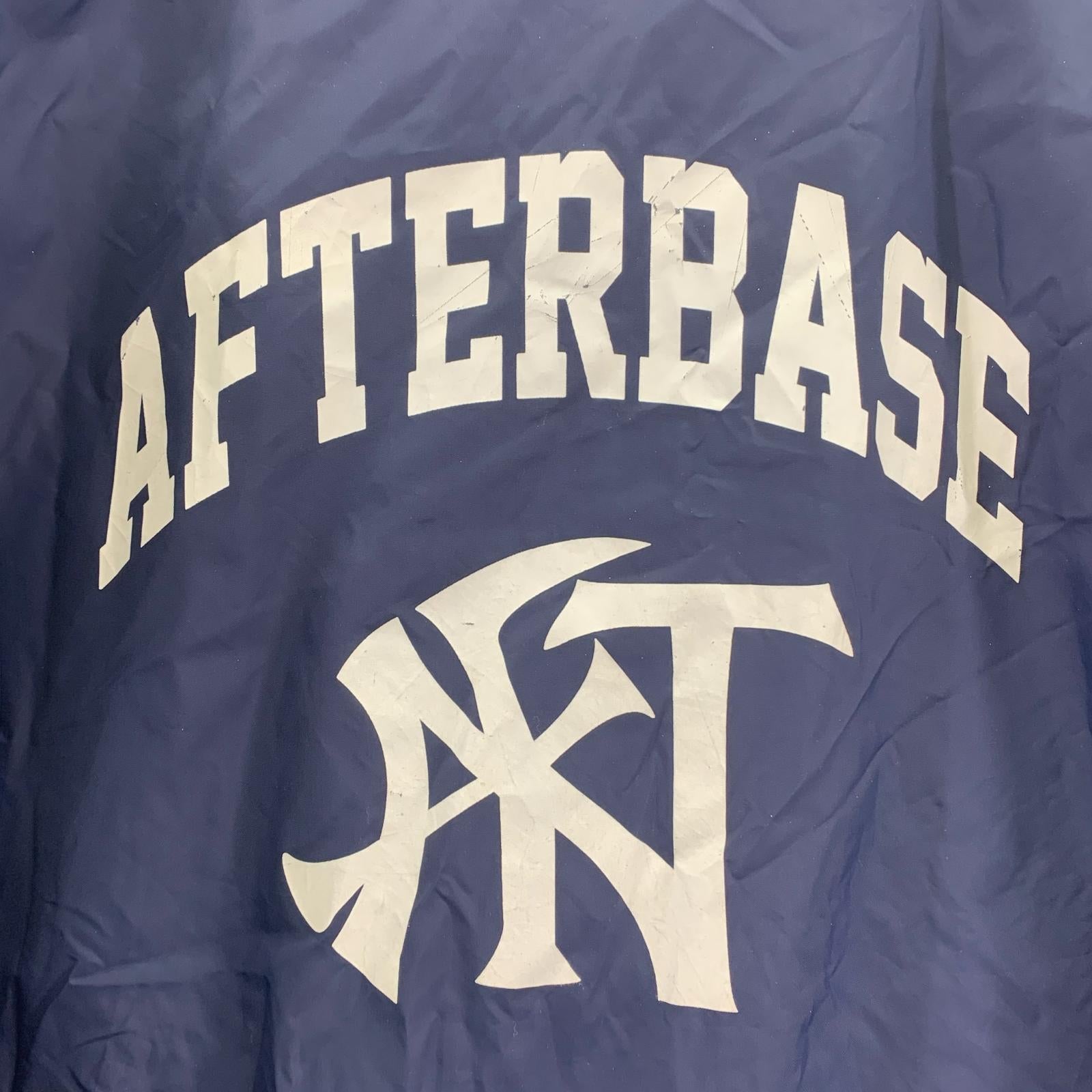 ブルゾン afterbase コーチジャケット ネイビー