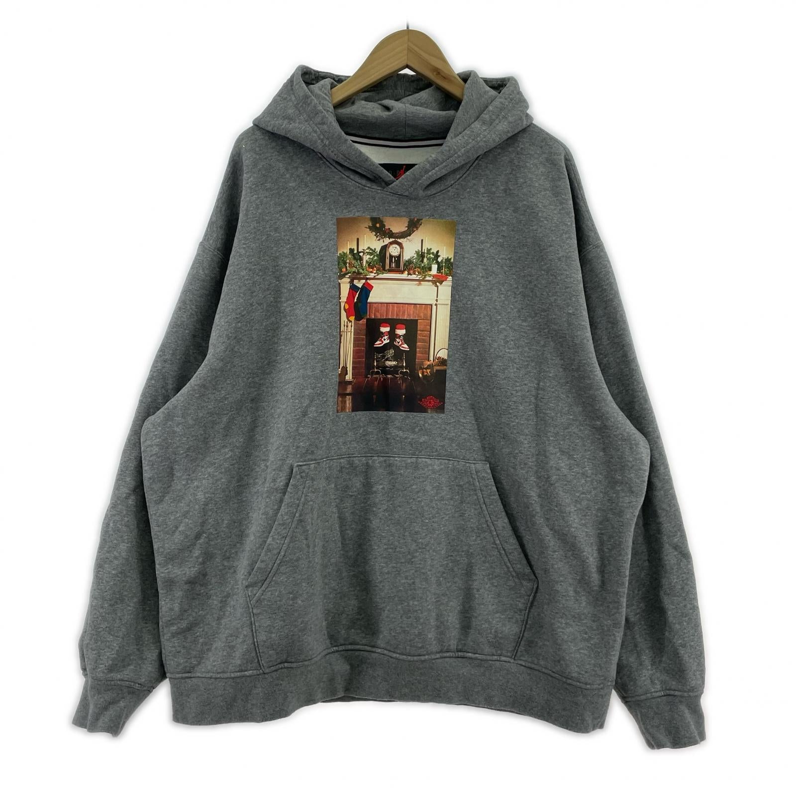 パーカー NIKE M J JM CHIMNEY FLC PO GRY XXL グレー
