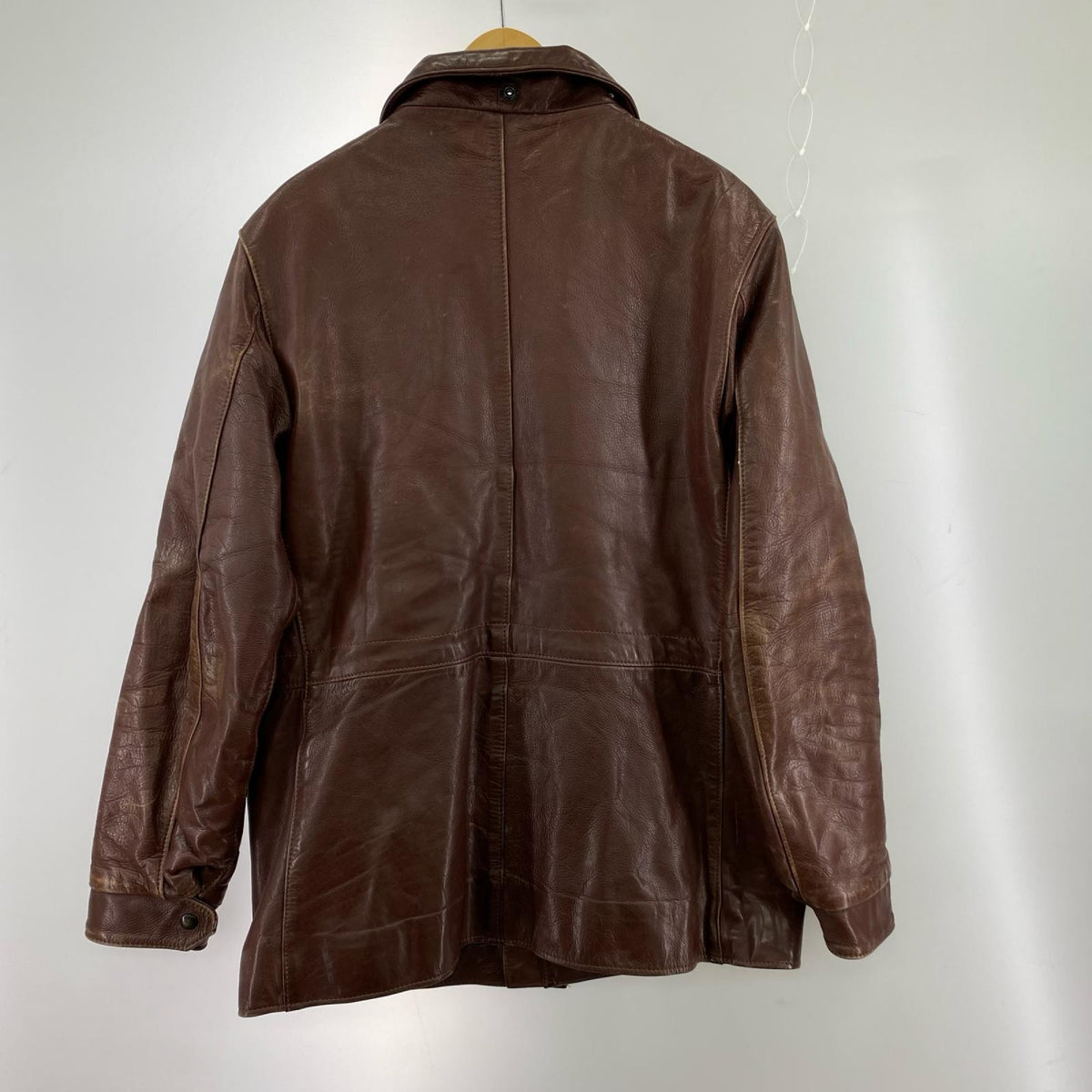 レザージャケット 70s M-65型 レザー 茶 (42) 42 ブラウン