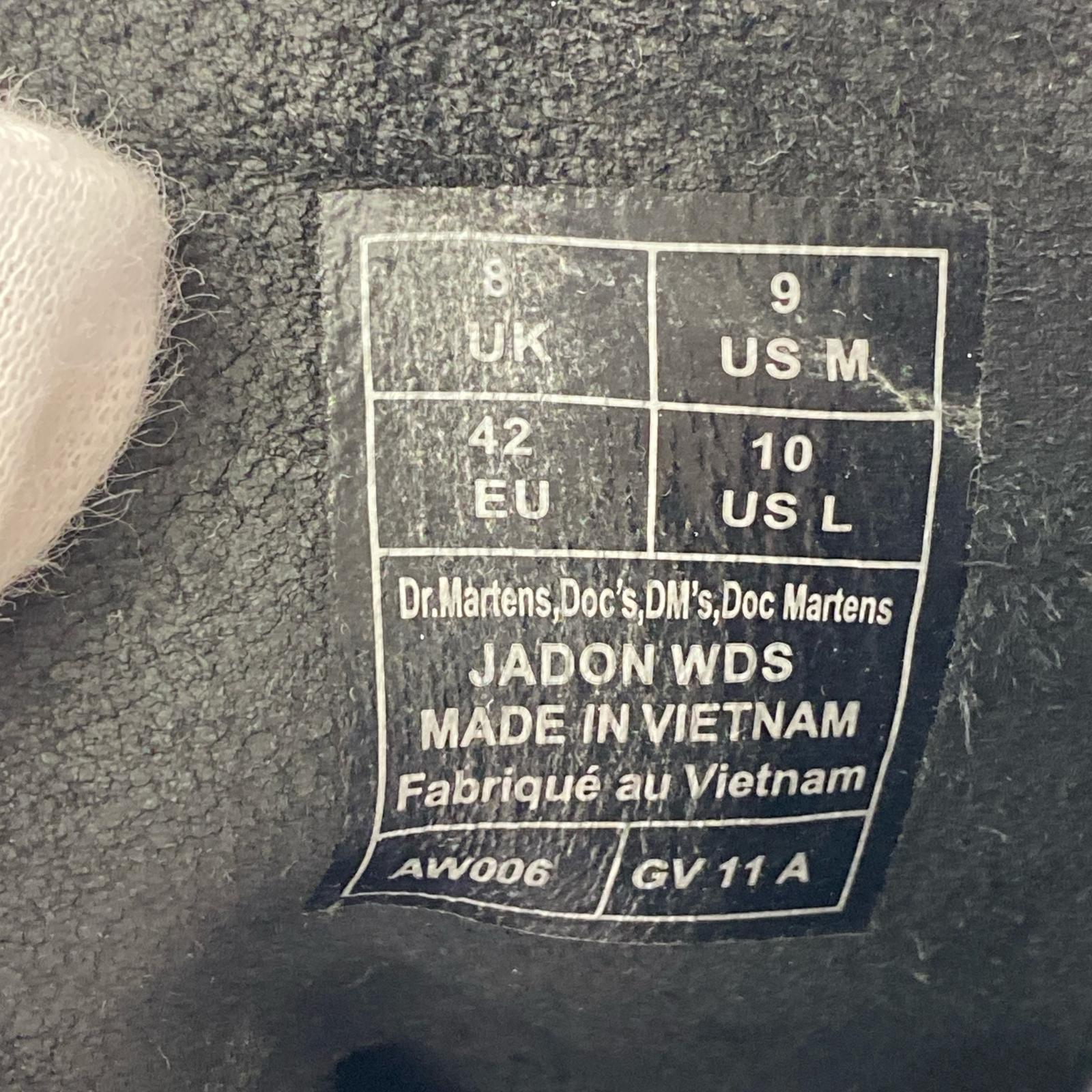 ブーツ 26SS JADON WDS ホワイトダブルステッチ 8ホール UK8 26.5cm (US8 1/2 UK8 EU43) ブラック