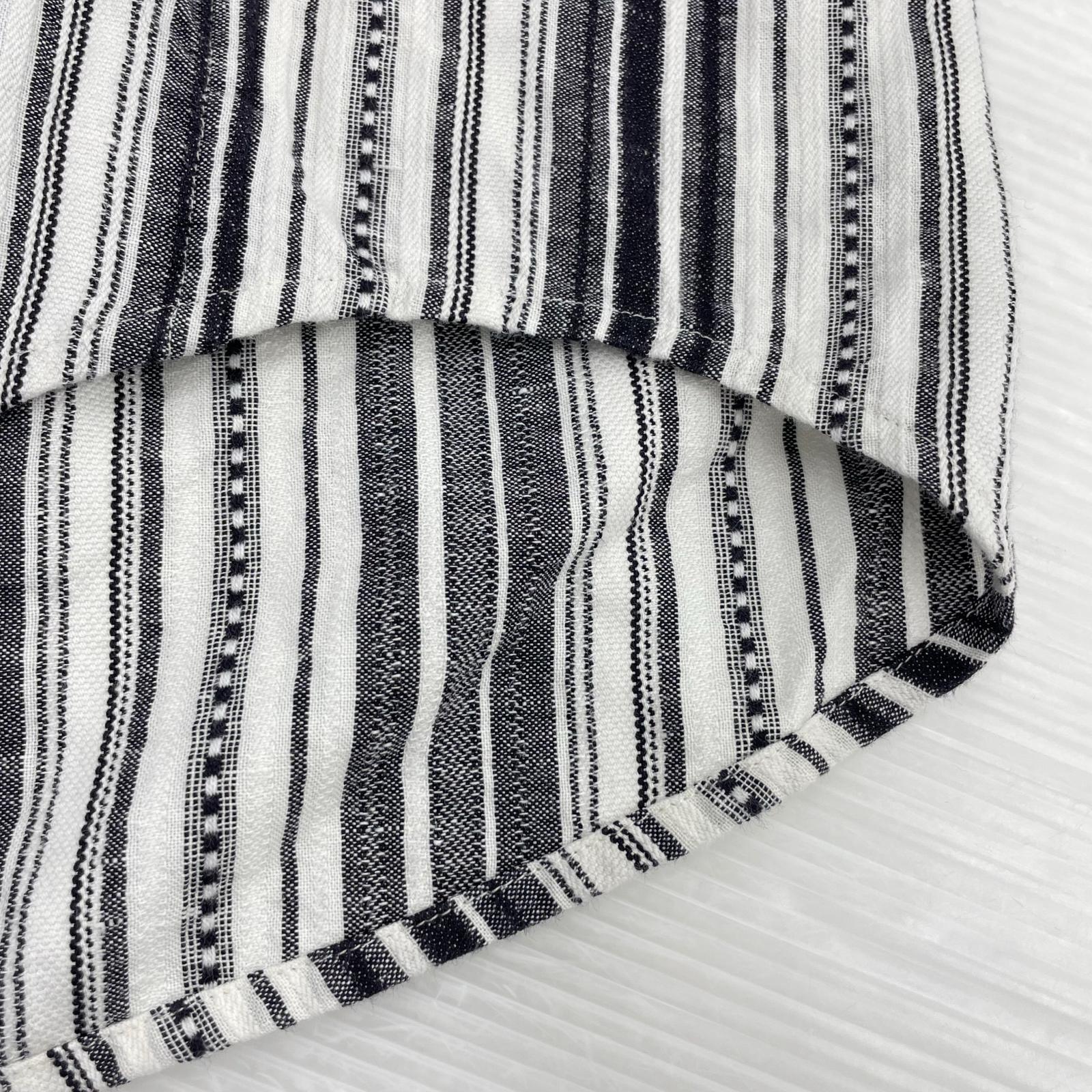 長袖シャツ JAN-JAN VAN ESSCHE SHIRT#92 ストライプシャツ S ブラック