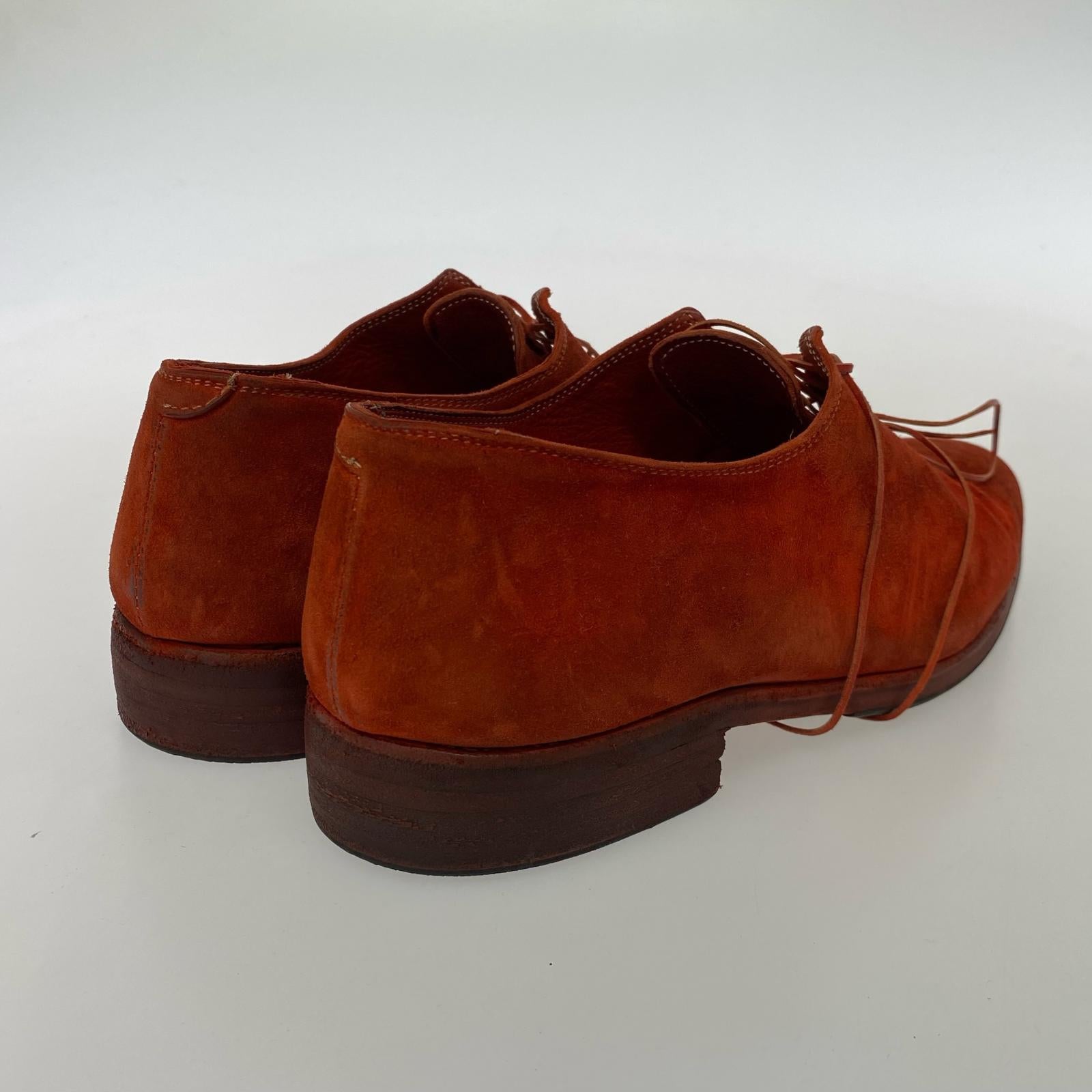 その他靴 GUIDI グイディ レザーシューズ レッドスウェード サイズ42 レッド