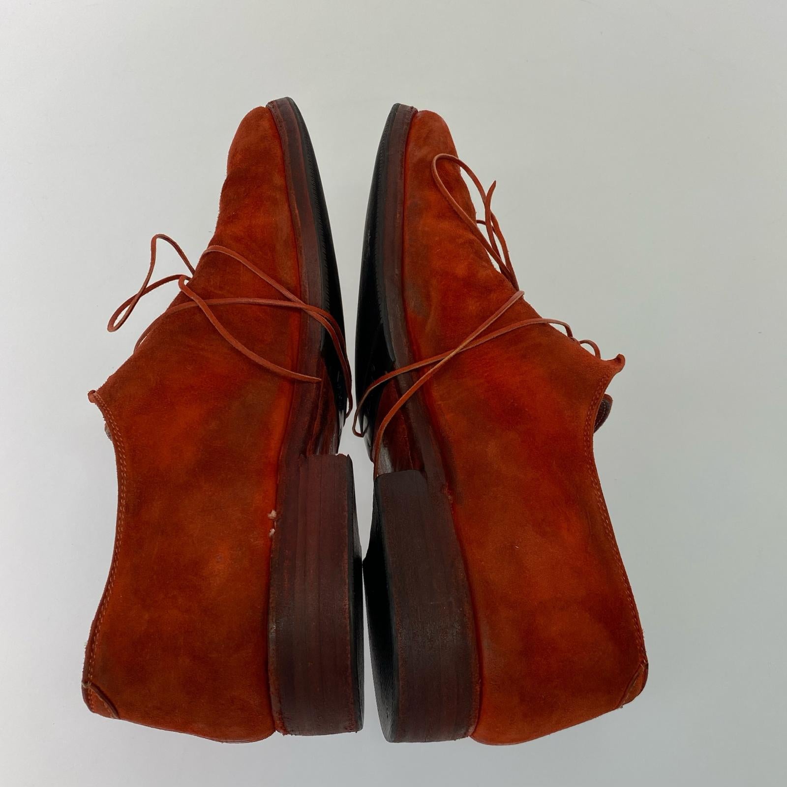 その他靴 GUIDI グイディ レザーシューズ レッドスウェード サイズ42 レッド