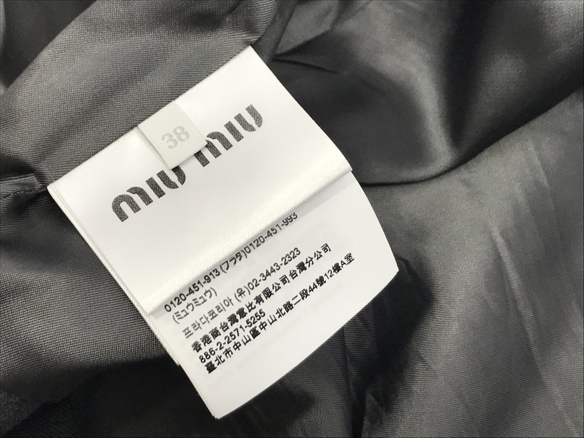 miu miu ジャケット ブルー
