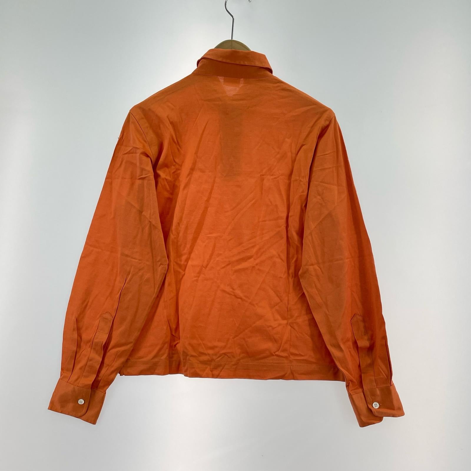 ポロシャツ Brioni L/S ORG S イタリア製 S オレンジ