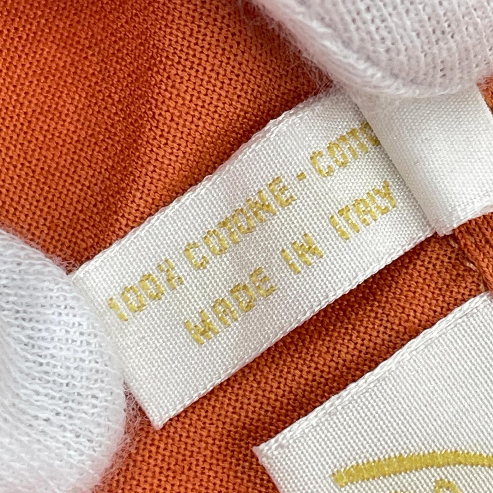 ポロシャツ Brioni L/S ORG S イタリア製 S オレンジ