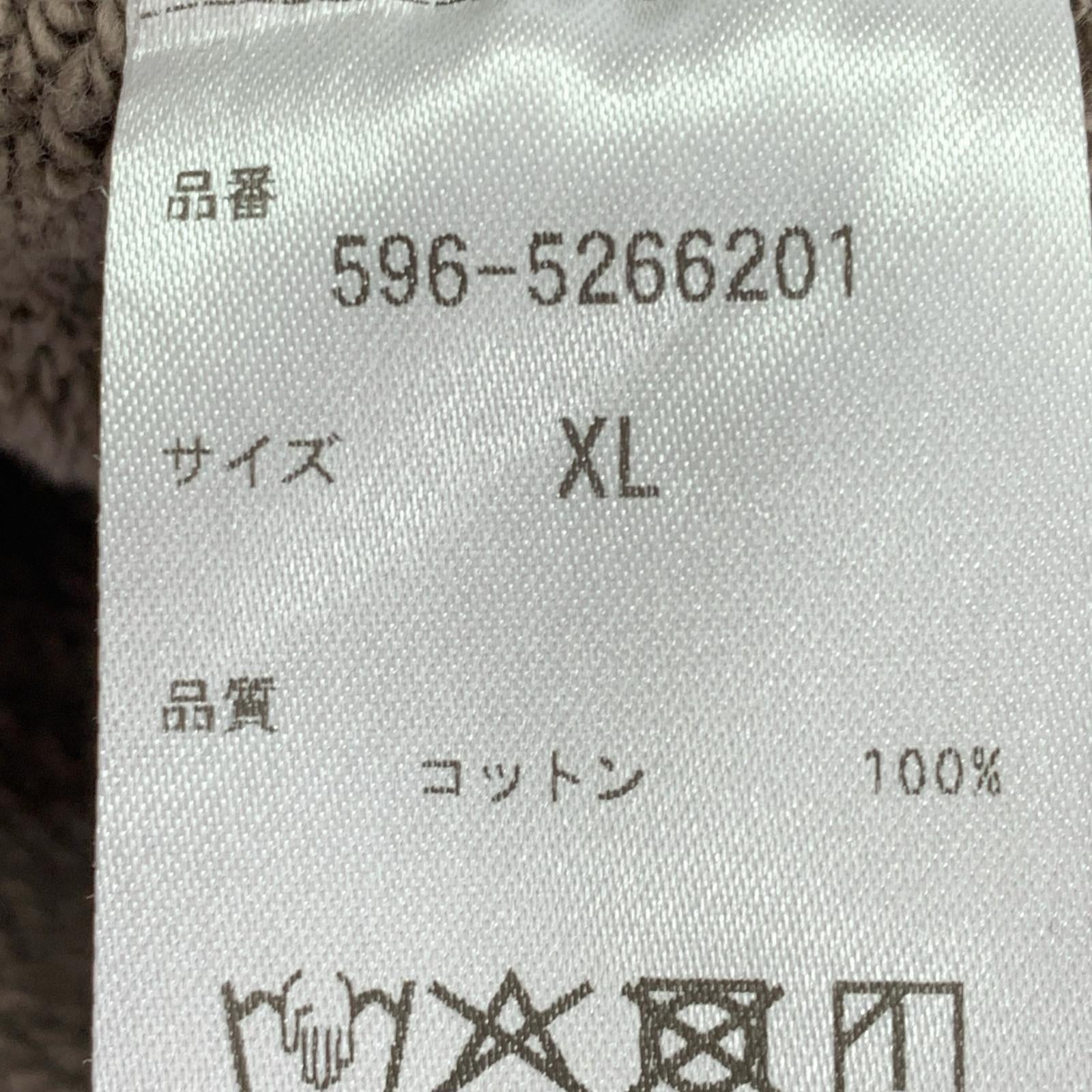 パーカー MHL. LIGHT LOOPBACK COTTON TOP 茶 (XL) ブラウン