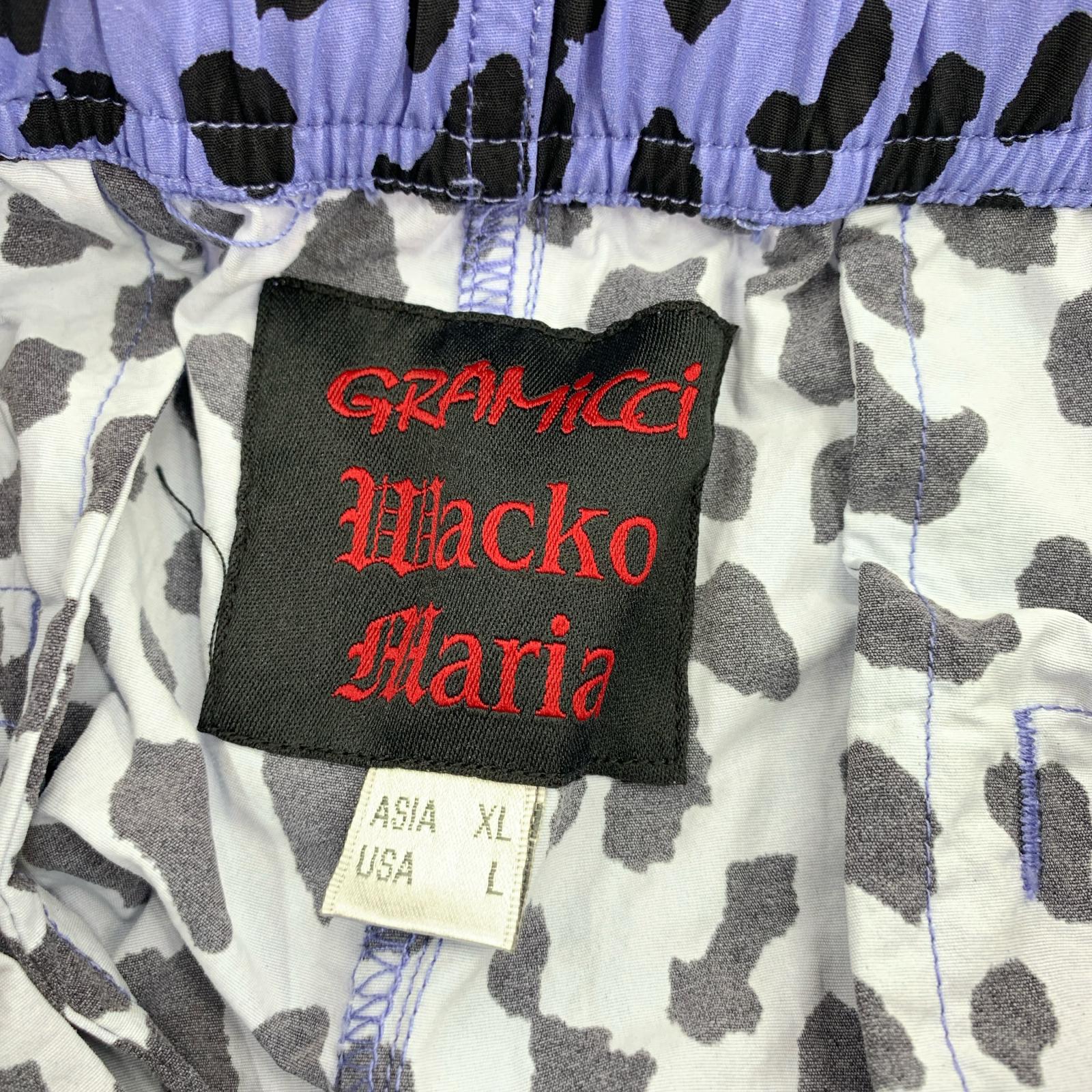 ショートパンツ GRAMICCI レオパード ロゴ ショートパンツ XL 青 ブルー