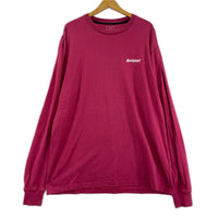 長袖Tシャツ コットン ピンク (L) L ピンク