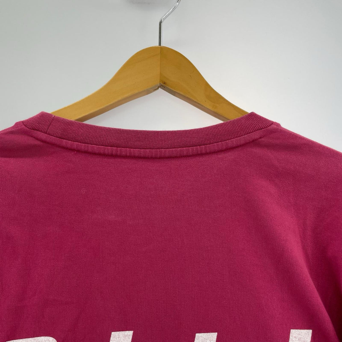 長袖Tシャツ コットン ピンク (L) L ピンク