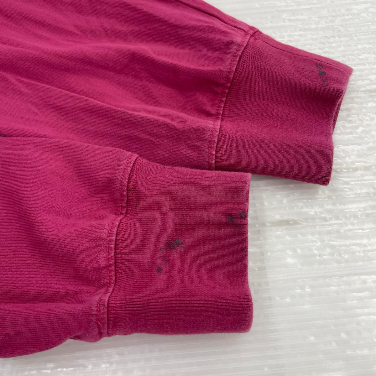 長袖Tシャツ コットン ピンク (L) L ピンク