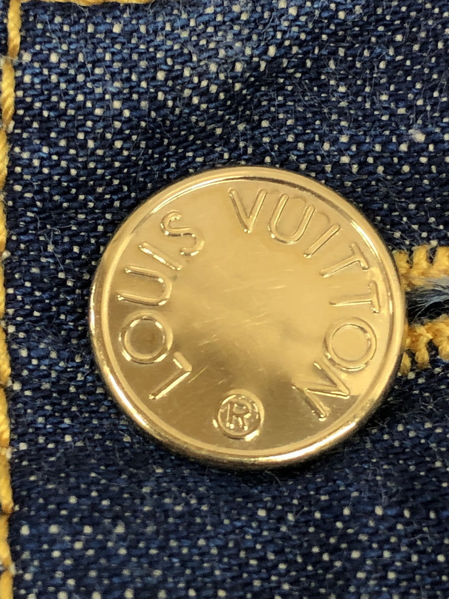 LV モノグラムフラワー刺繍 デニム