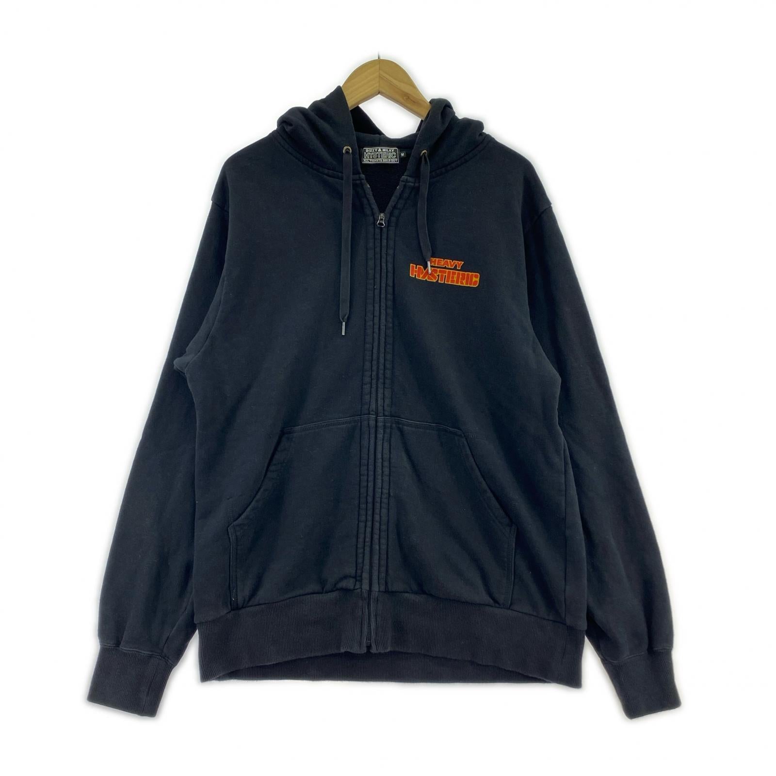 パーカー HEAVY HYSTERIC BLK M M ブラック