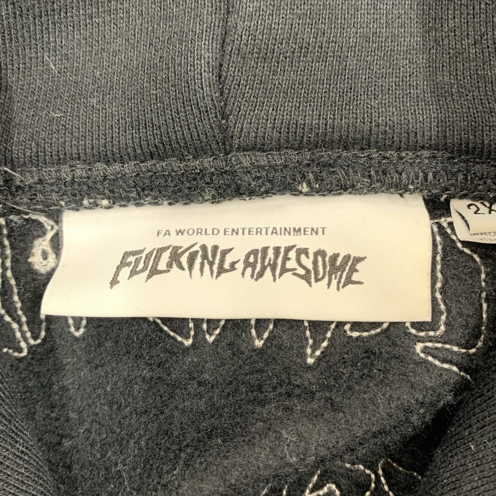 パーカー AOP Stamp Hoodie 黒 (2XL) ブラック