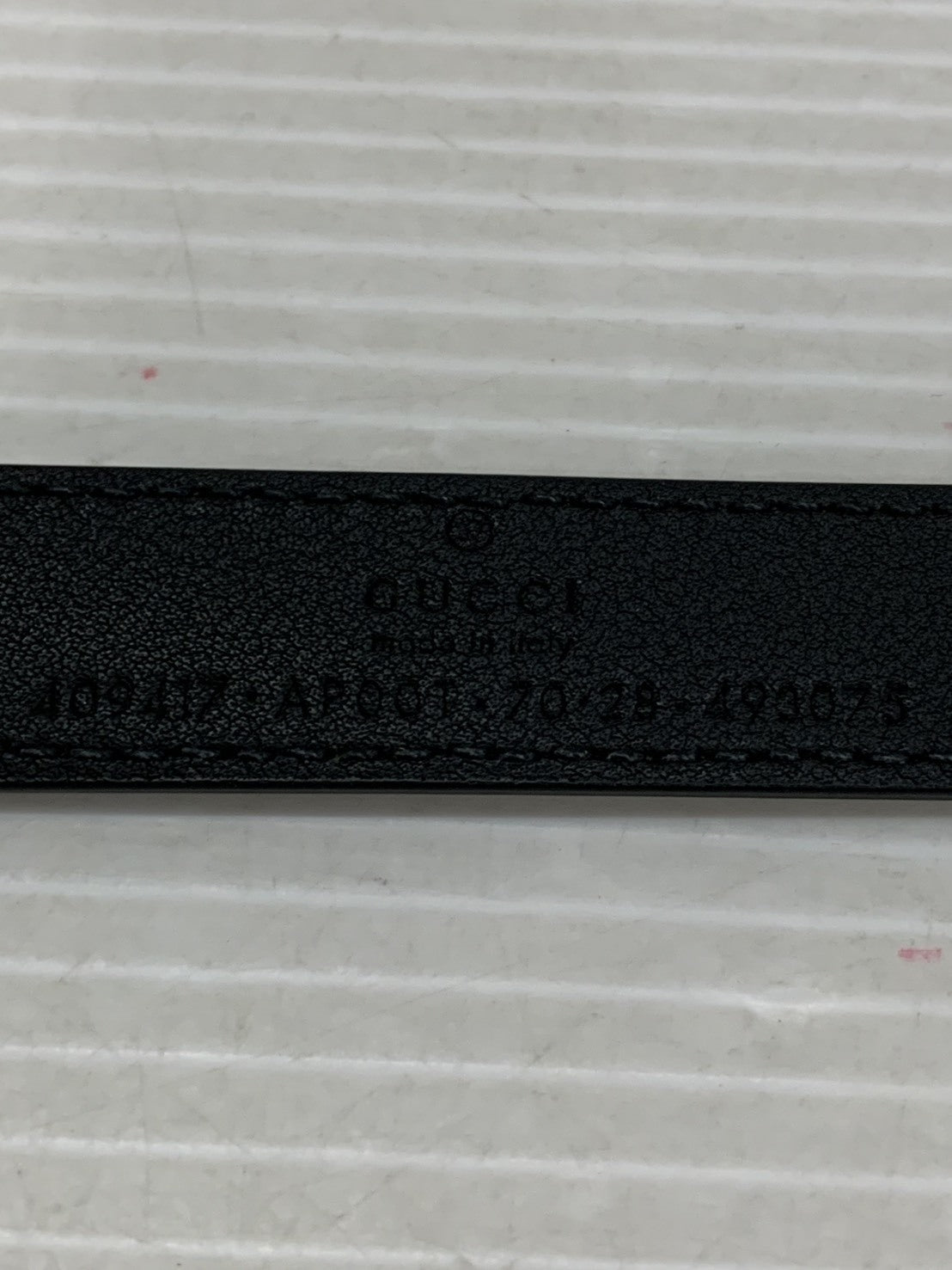 GUCCI ダブルG スリムベルト ブラック