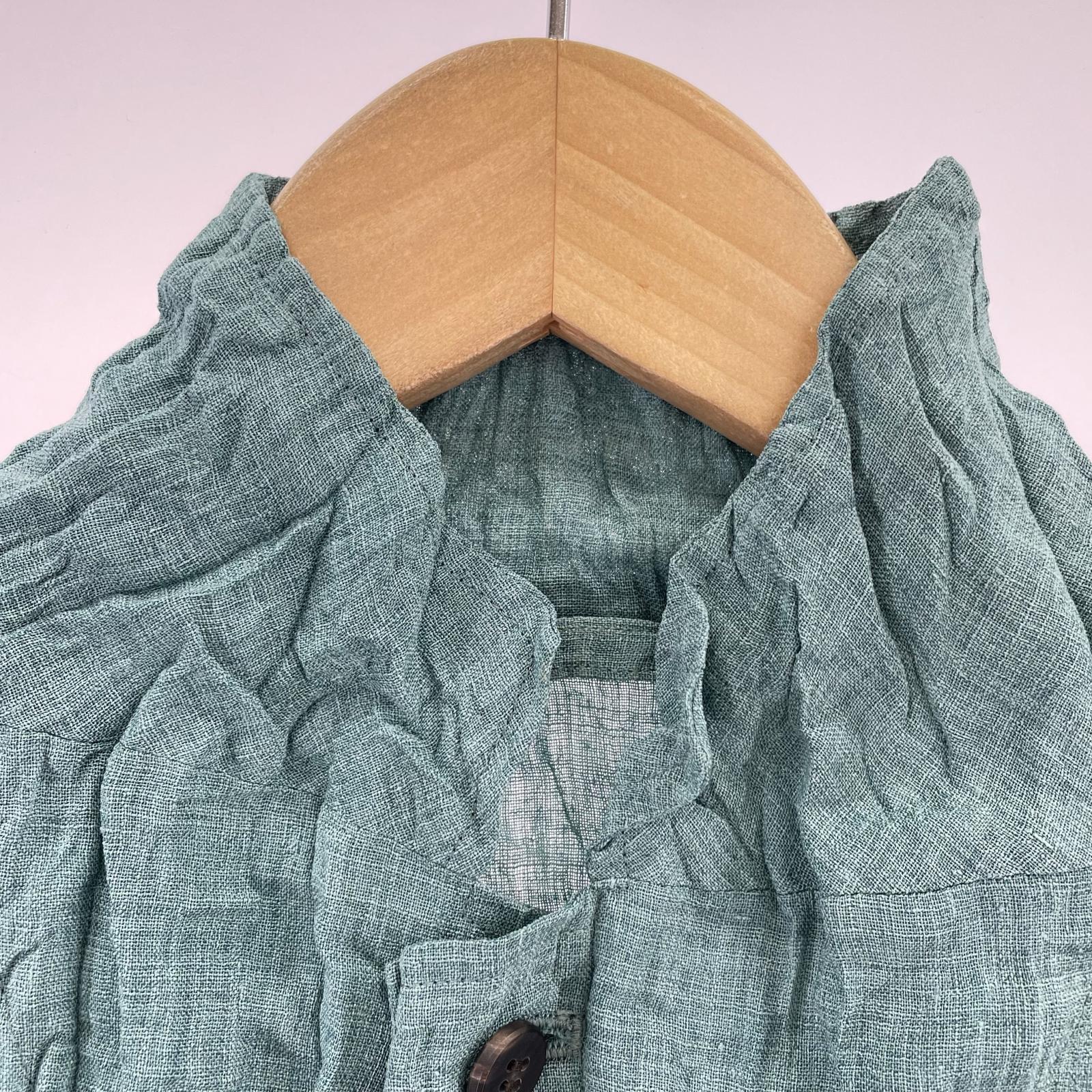 ジャケット ISSEY MIYAKE シワ加工プリーツシャツジャケット 2 グリーン グリーン