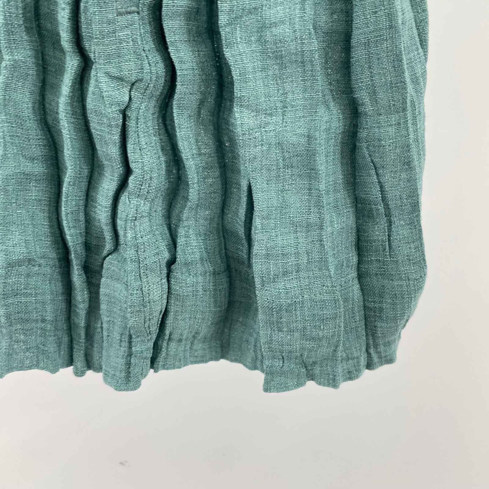 ジャケット ISSEY MIYAKE シワ加工プリーツシャツジャケット 2 グリーン グリーン