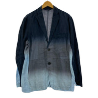 ジャケット ISSEY MIYAKE 名作 リネングラデーションジャケット 2 ブルー系