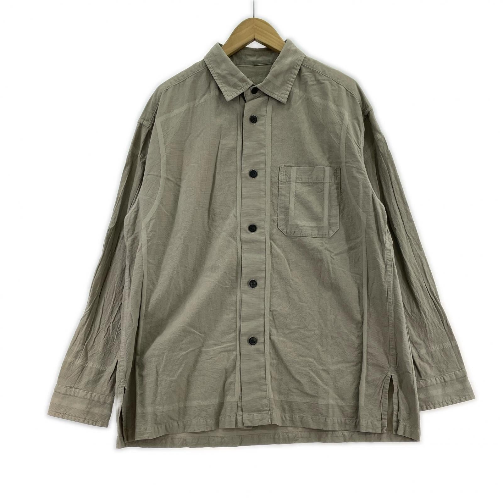 長袖シャツ A-POC ABLE ISSEY MIYAKE フレーム柄製品染シャツ 3 ベージュ 3 ベージュ