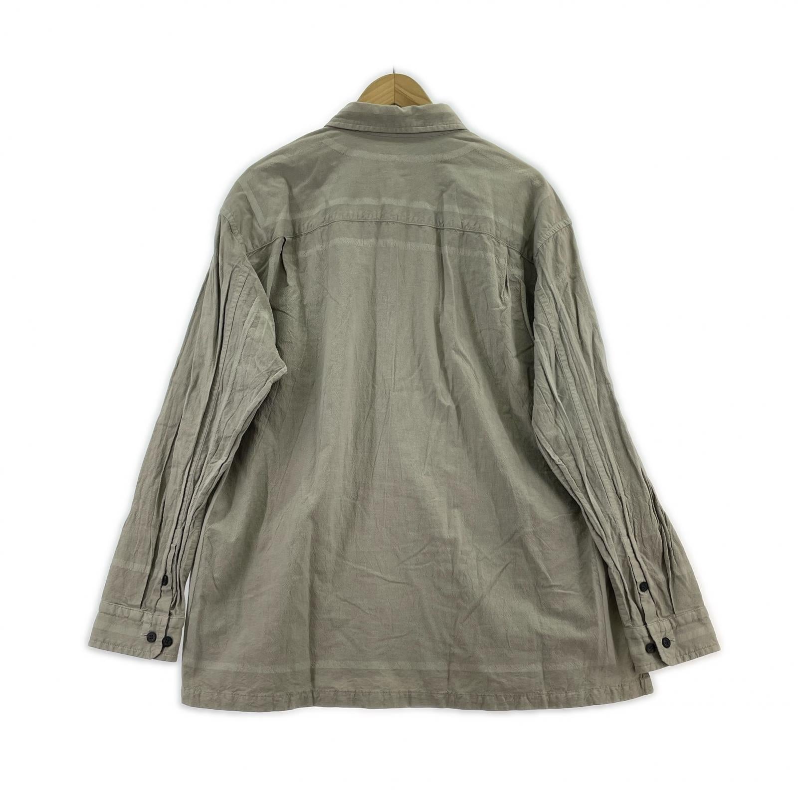 長袖シャツ A-POC ABLE ISSEY MIYAKE フレーム柄製品染シャツ 3 ベージュ 3 ベージュ