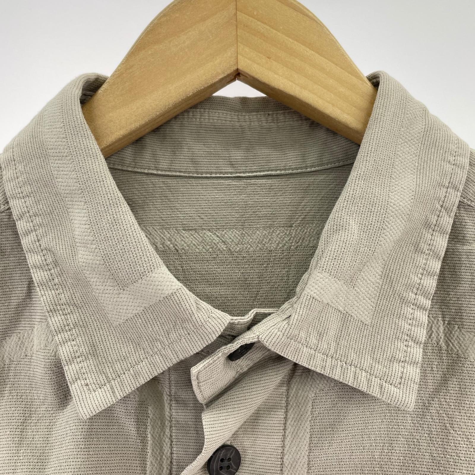 長袖シャツ A-POC ABLE ISSEY MIYAKE フレーム柄製品染シャツ 3 ベージュ 3 ベージュ