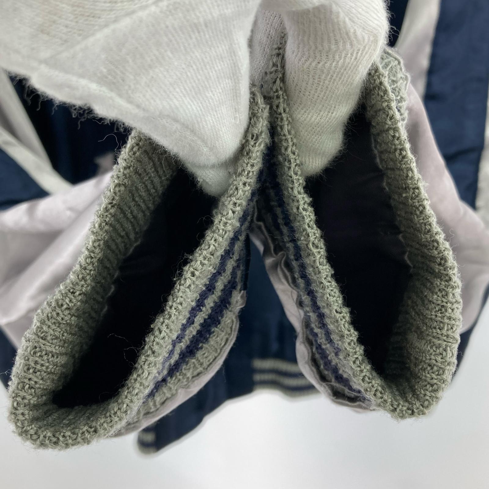ジャケット 東洋エンタープライズ×BEAMS 別注 雷門 鷹×龍×虎 リバーシブルスカジャン L シルバー×ネイビー L