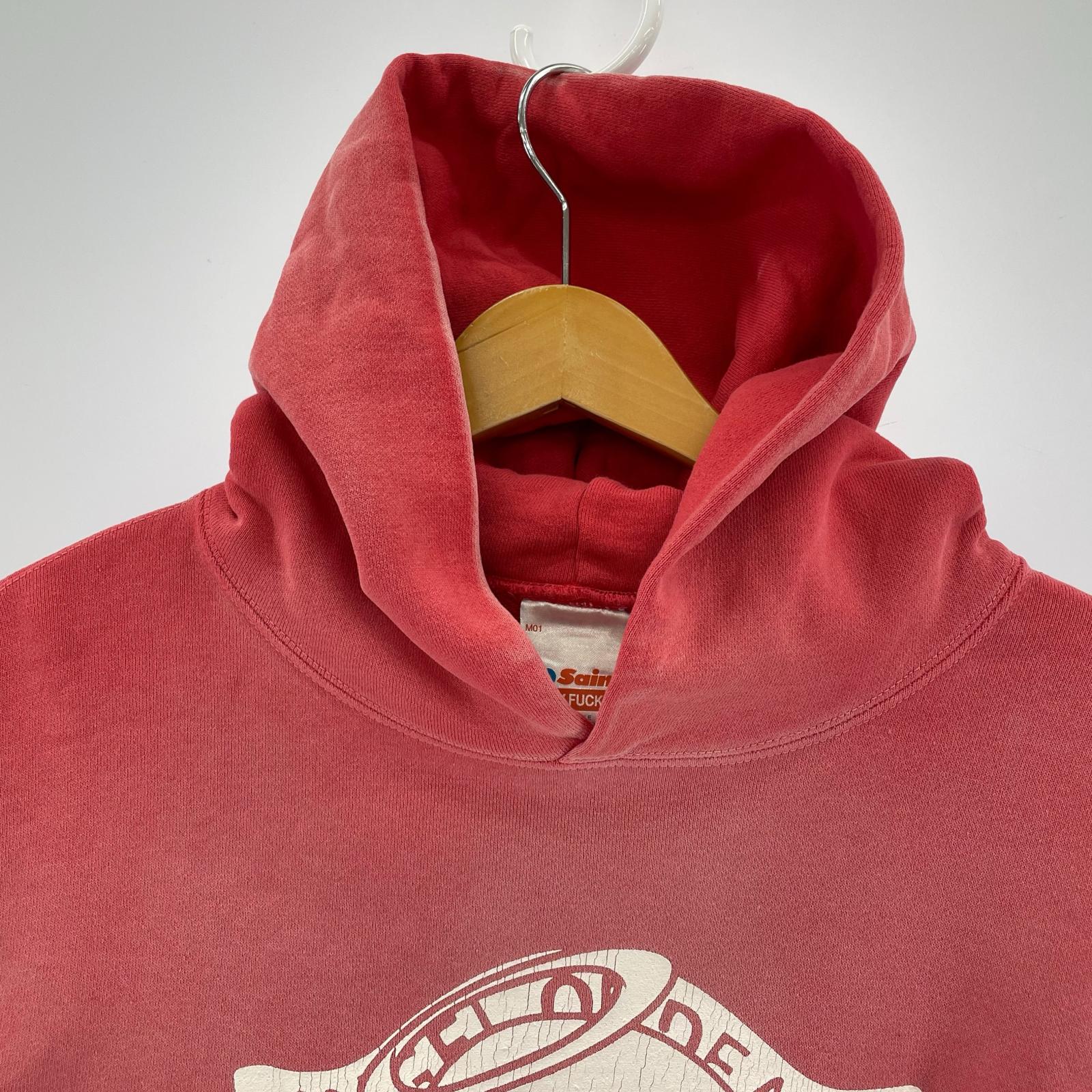 パーカー HOODIE BABY MICHAEL フェード赤 (L) L レッド
