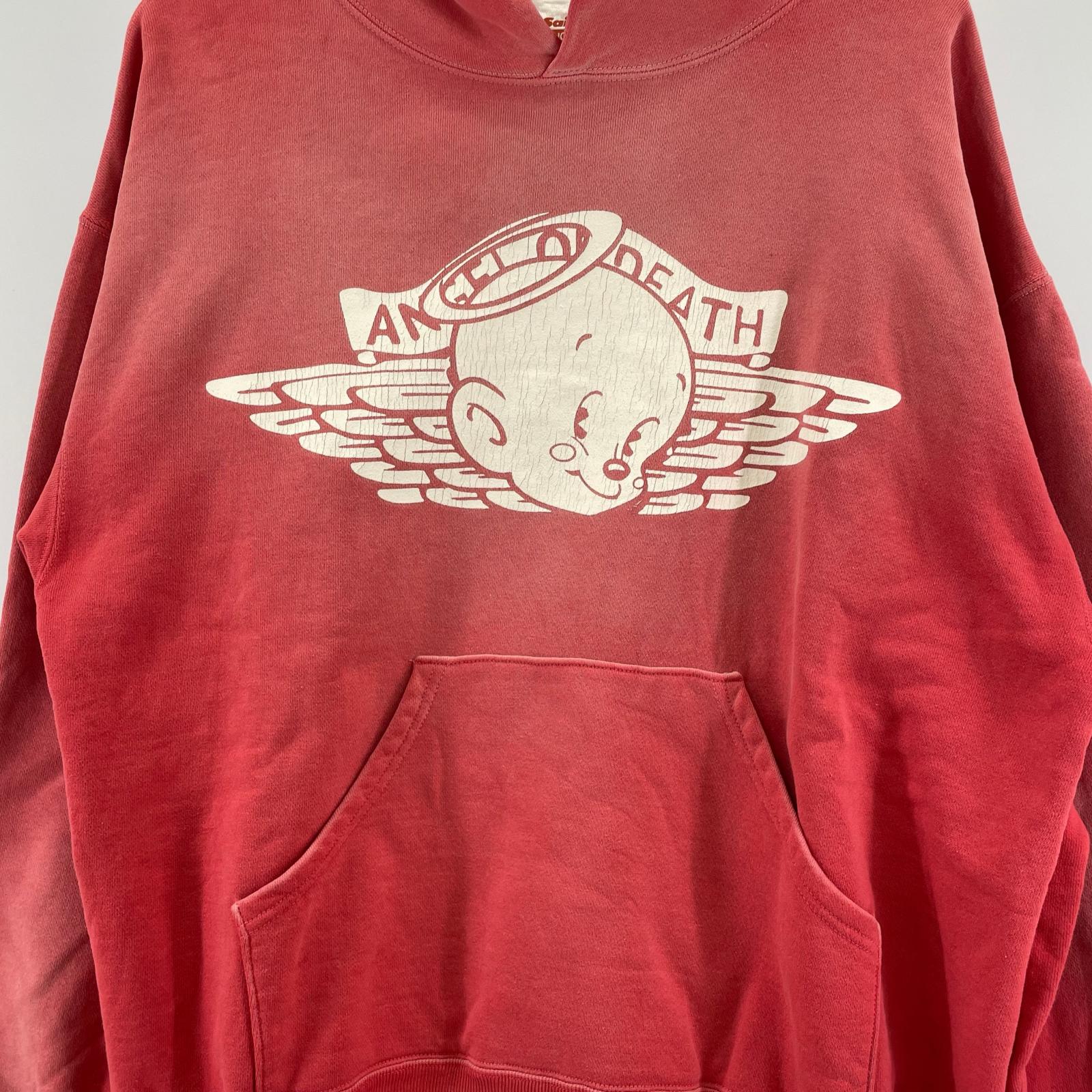 パーカー HOODIE BABY MICHAEL フェード赤 (L) L レッド