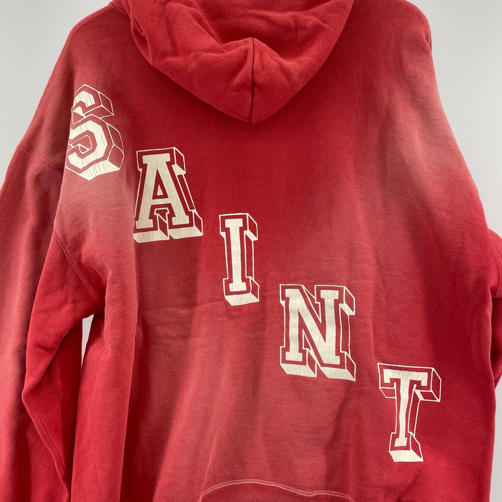 パーカー HOODIE BABY MICHAEL フェード赤 (L) L レッド