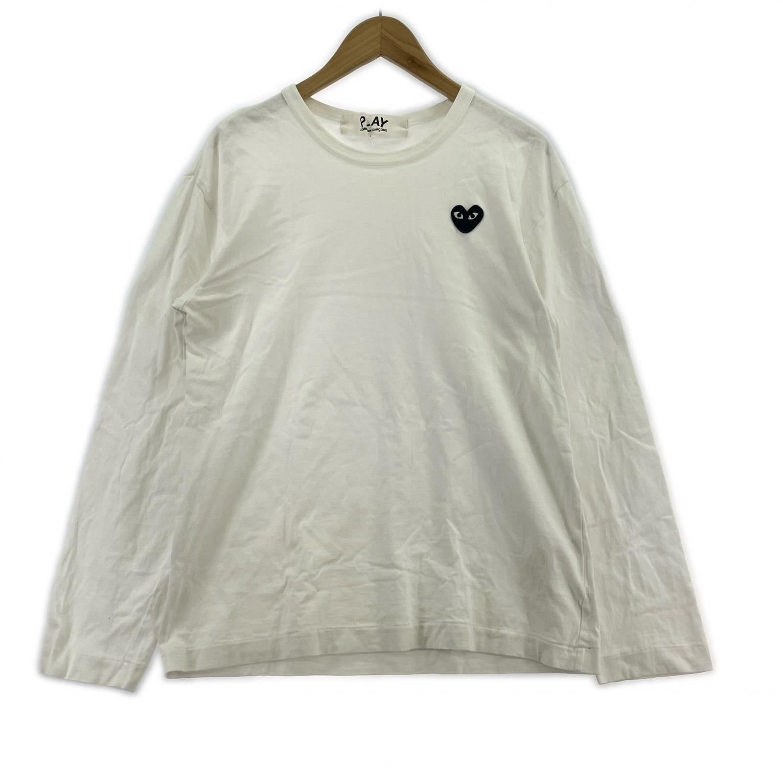 半袖Tシャツ PLAY COMME des GARCONS L/S TEE AZT120 白 (L) L ホワイト