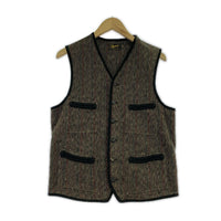 長袖シャツ STEVENSON OVERALL CO. SINGLE BREASTED VEST IV2-BH (S) S ブラウン
