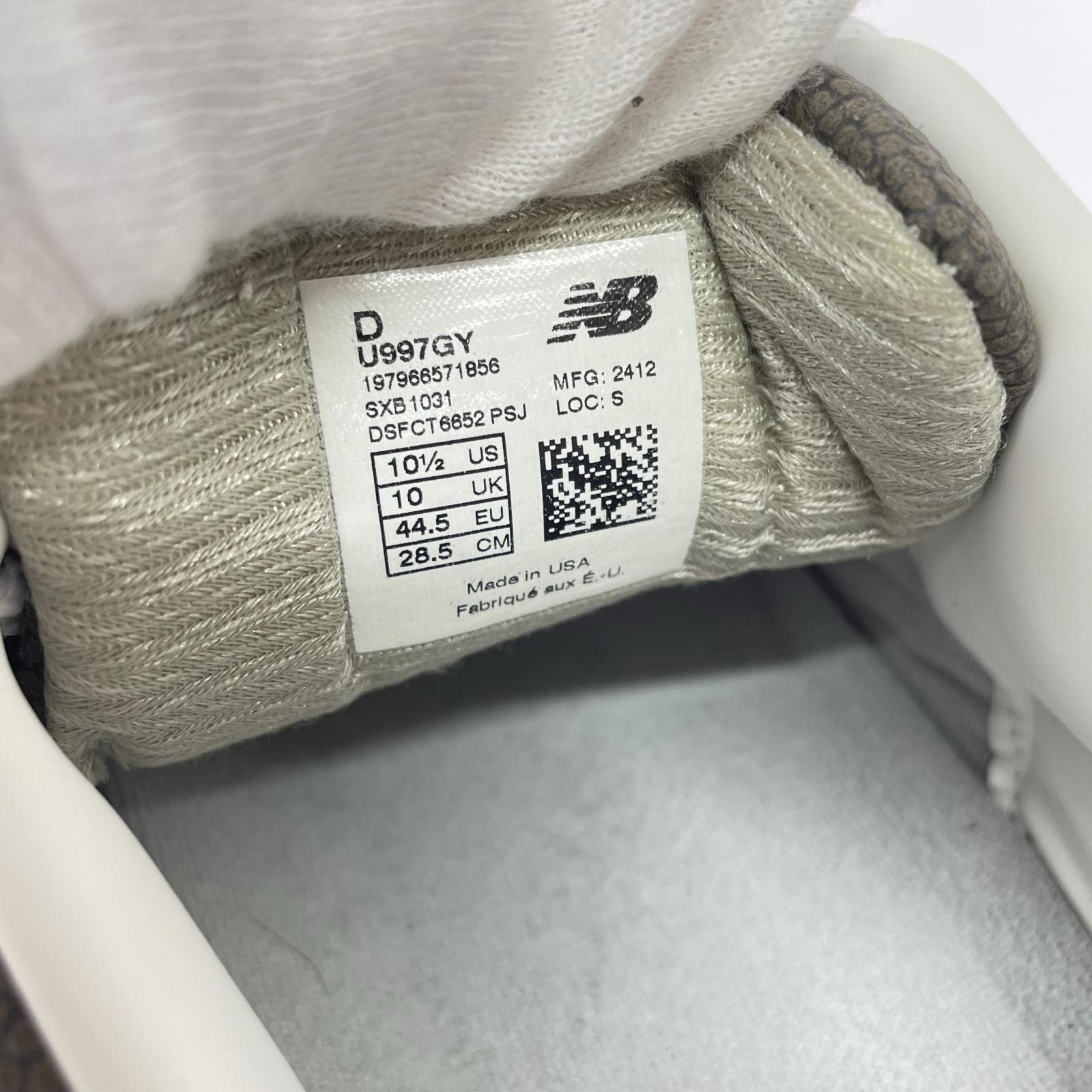 スニーカー U997GY 28.5cm (US10 1/2 UK10 EU47) グレー