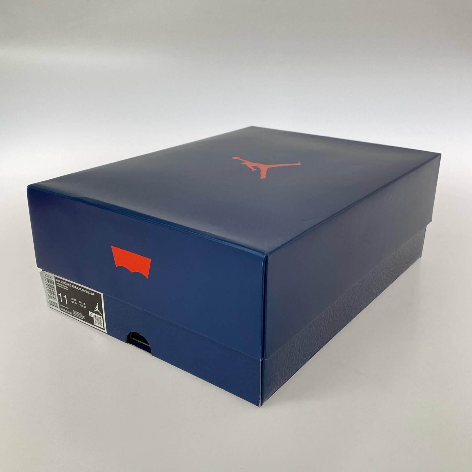 スニーカー Levi's/AIR JORDAN 3 RTR LSC INDIGO SP 29cm (US11 UK10 1/2 EU48) ネイビー