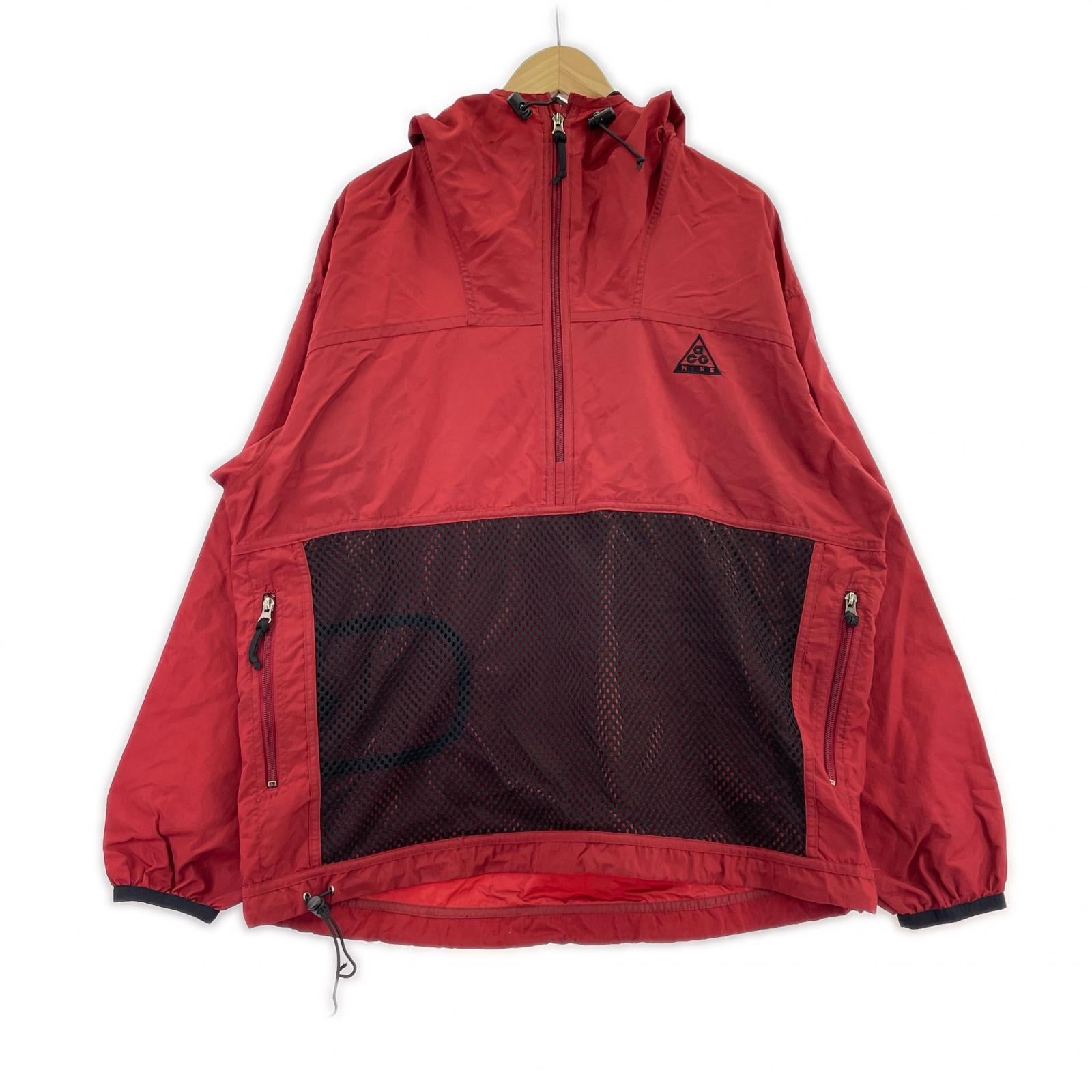 ジャケット NIKE 90s ACG アノラックパーカー 赤 (M) M レッド