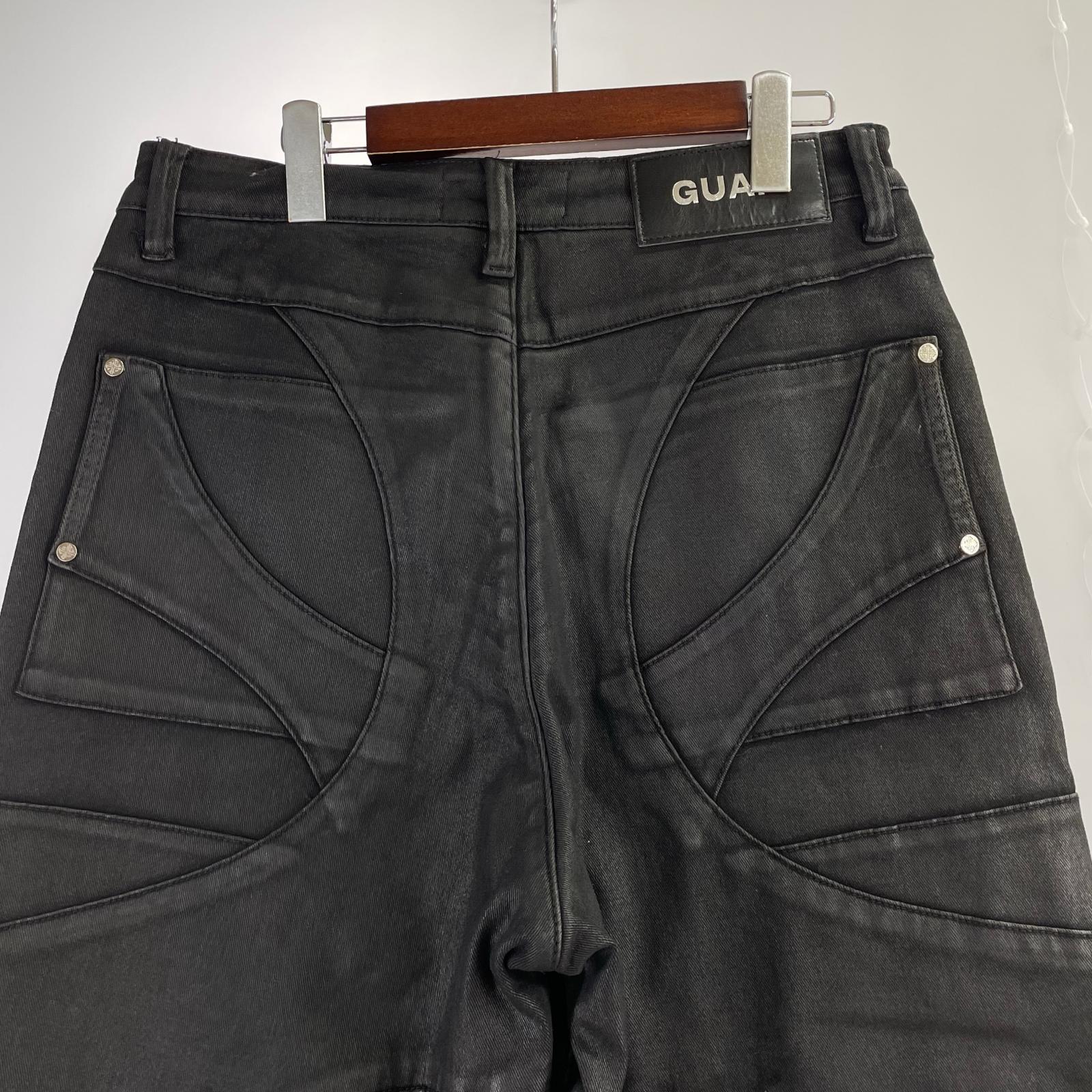 パンツ GUAPI CELTIC WAXED DENIM(W32) 32 ブラック