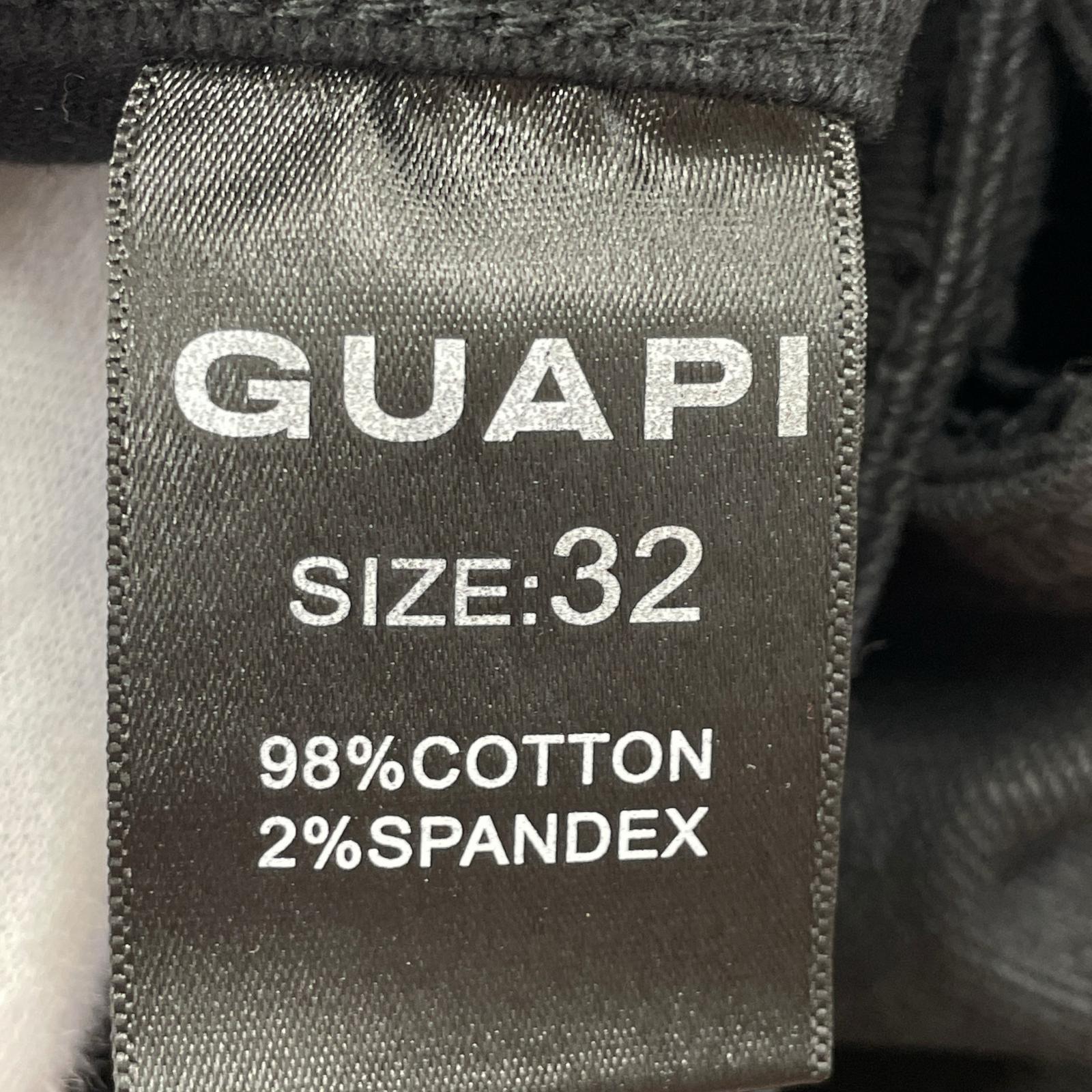 パンツ GUAPI CELTIC WAXED DENIM(W32) 32 ブラック