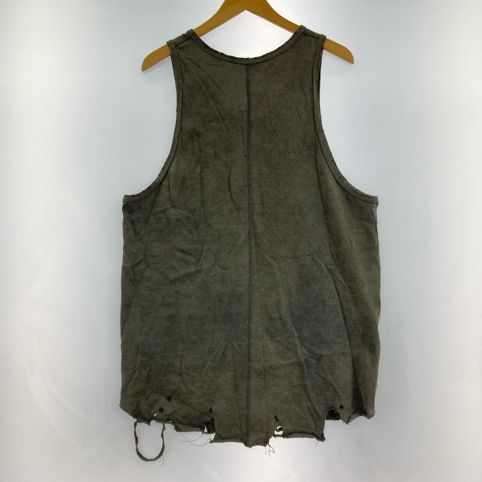 タンクトップ 25ss/DAMAGE TANK TOP/ブラック/サイズ2 2 ブラック