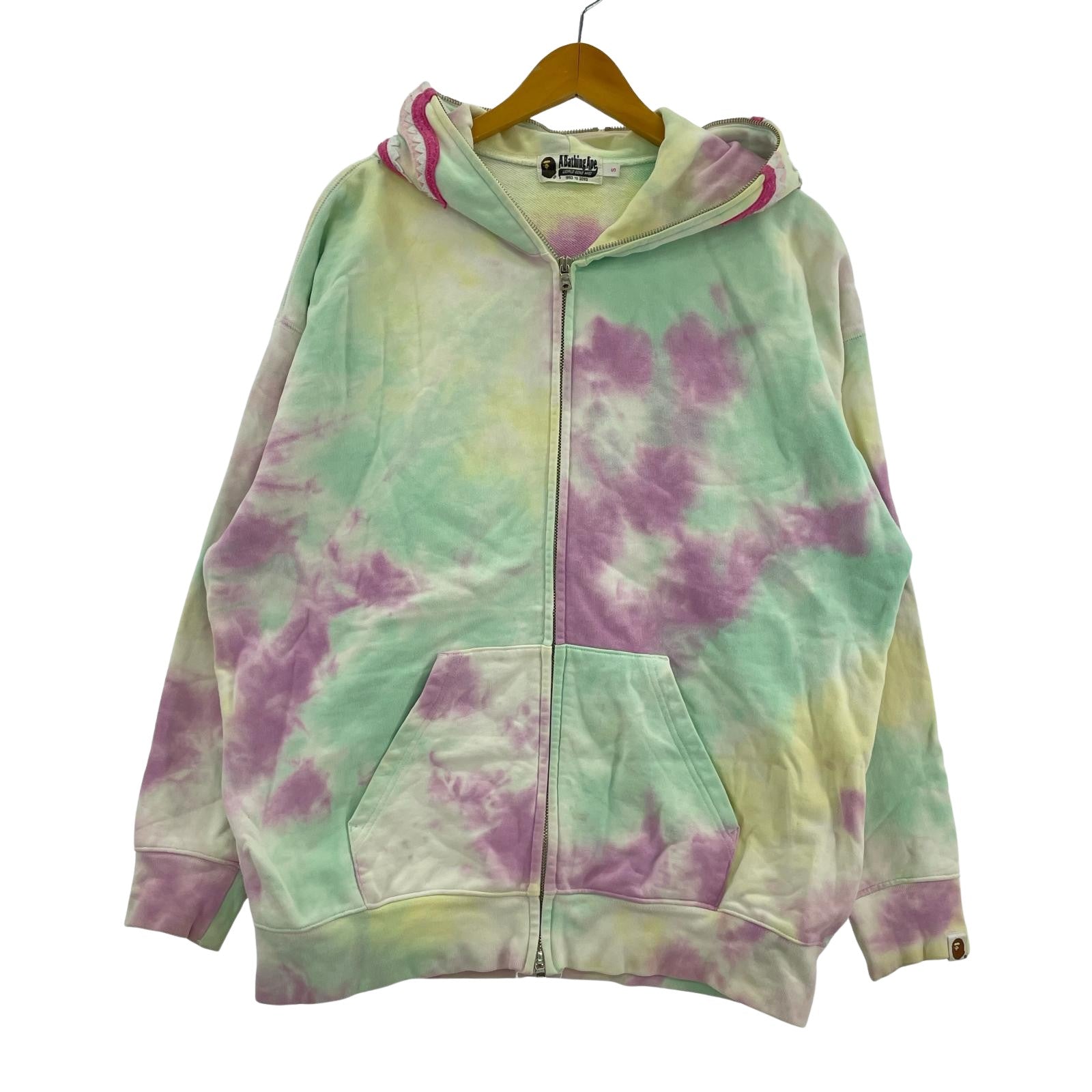 パーカー Shark Zip Hoodie タイダイ S