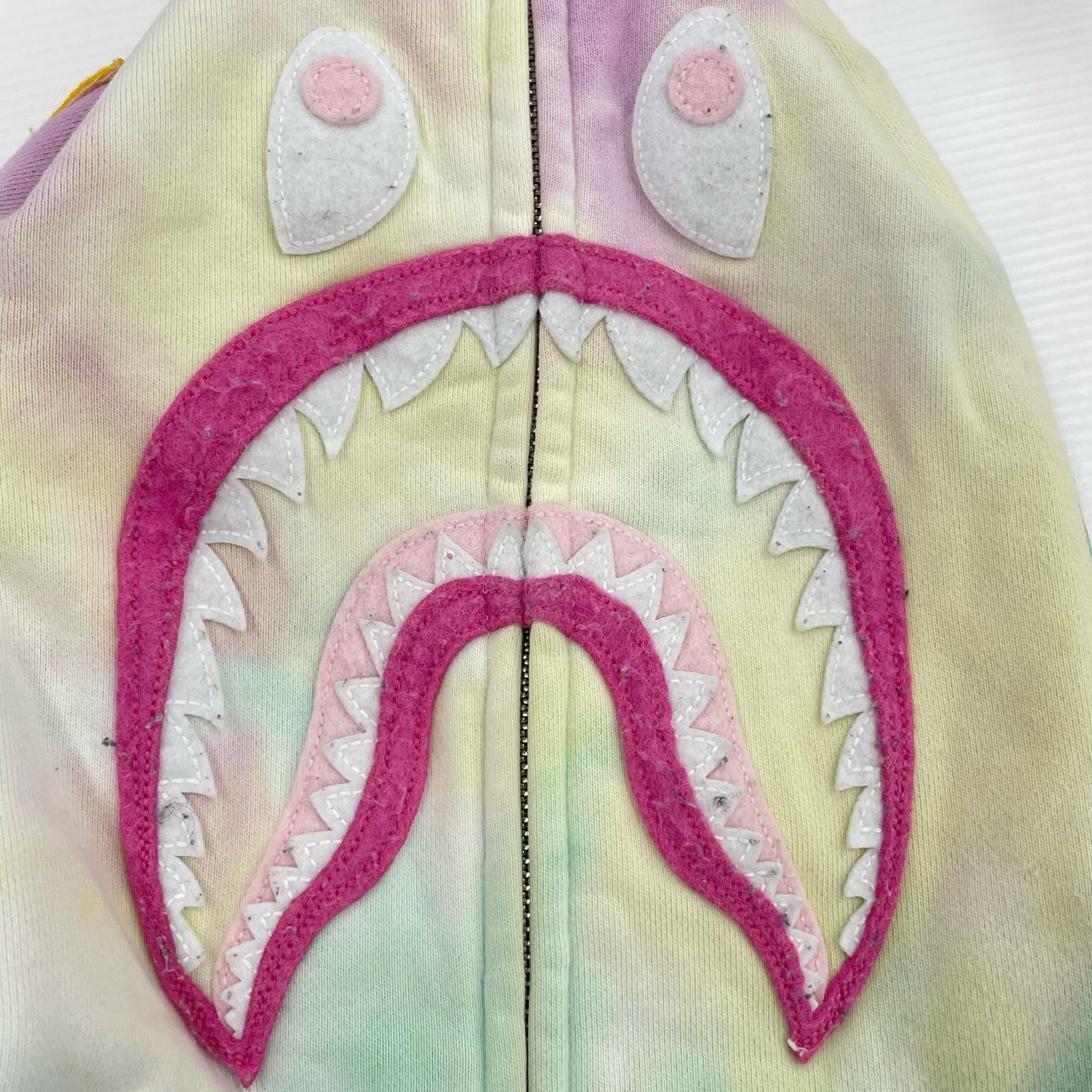 パーカー Shark Zip Hoodie タイダイ S