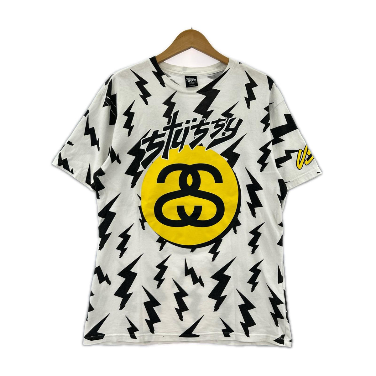 半袖Tシャツ 稲妻 シャネルロゴ L ホワイト