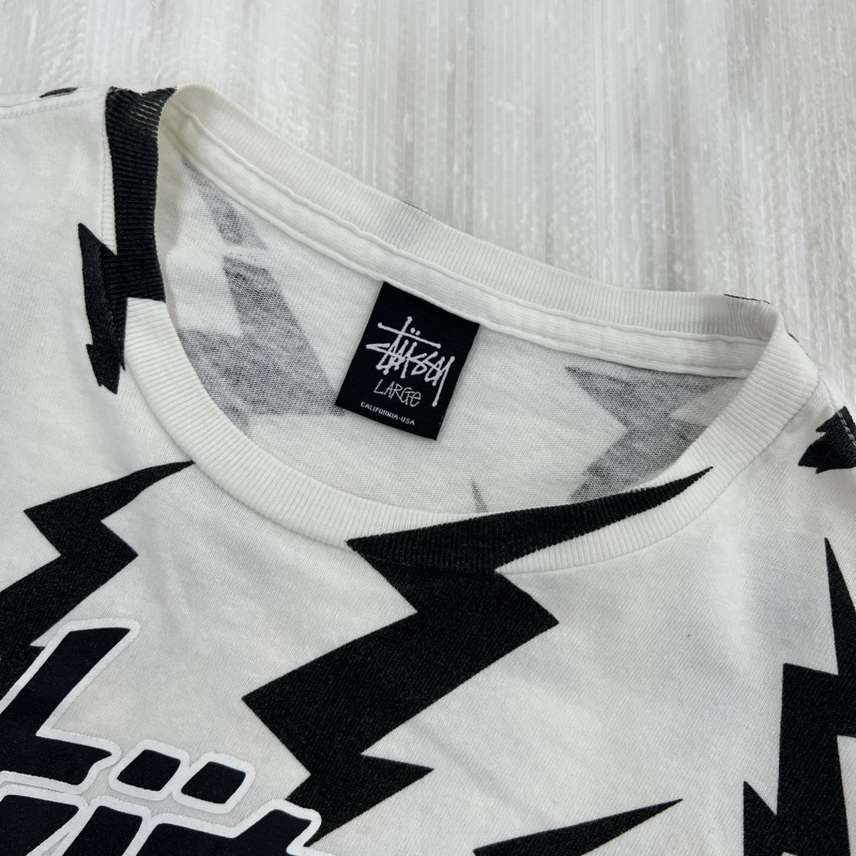 半袖Tシャツ 稲妻 シャネルロゴ L ホワイト