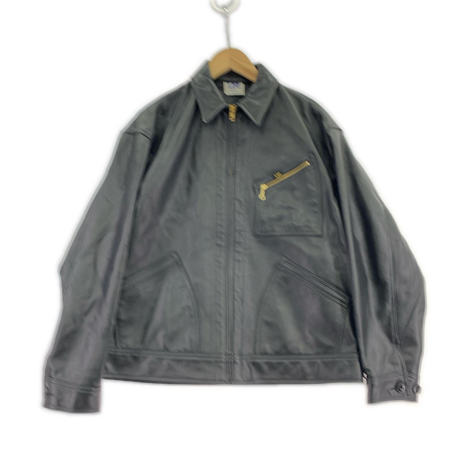 レザージャケット Lee リー 別注 91-B Lamb Leather Jacket-M M ブラック